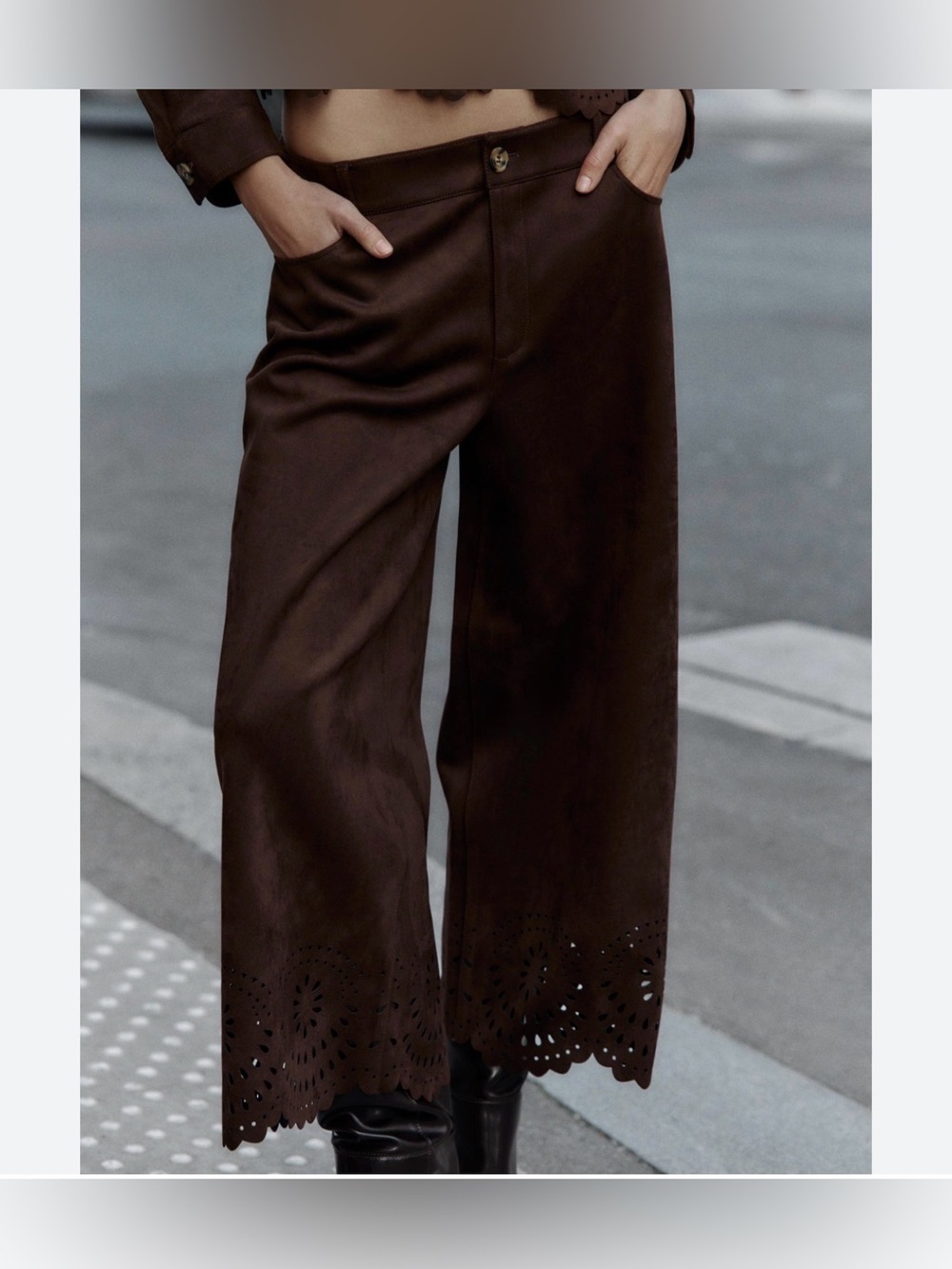 Zara Suede-Look Brown Jacket